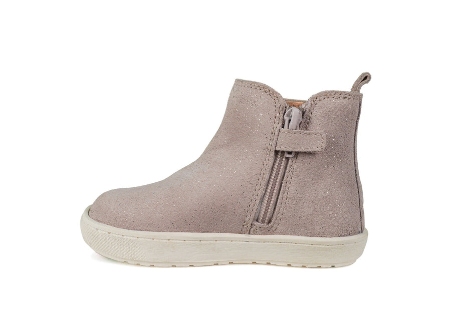 ALMA - Girls' Pink Suede Gusset Boot All Girls ToeZone Footwear