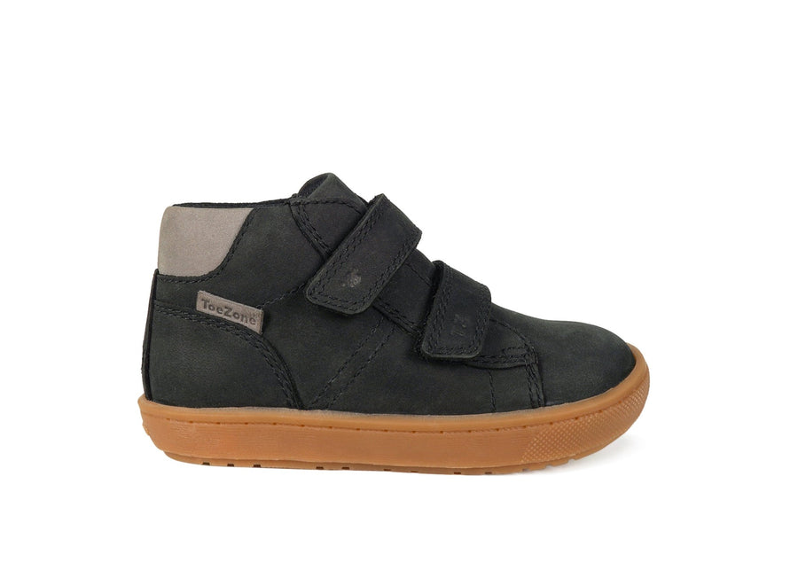 GRAYSON - Boys' Black Nubuck Rip Tape Boot All Boys ToeZone Footwear