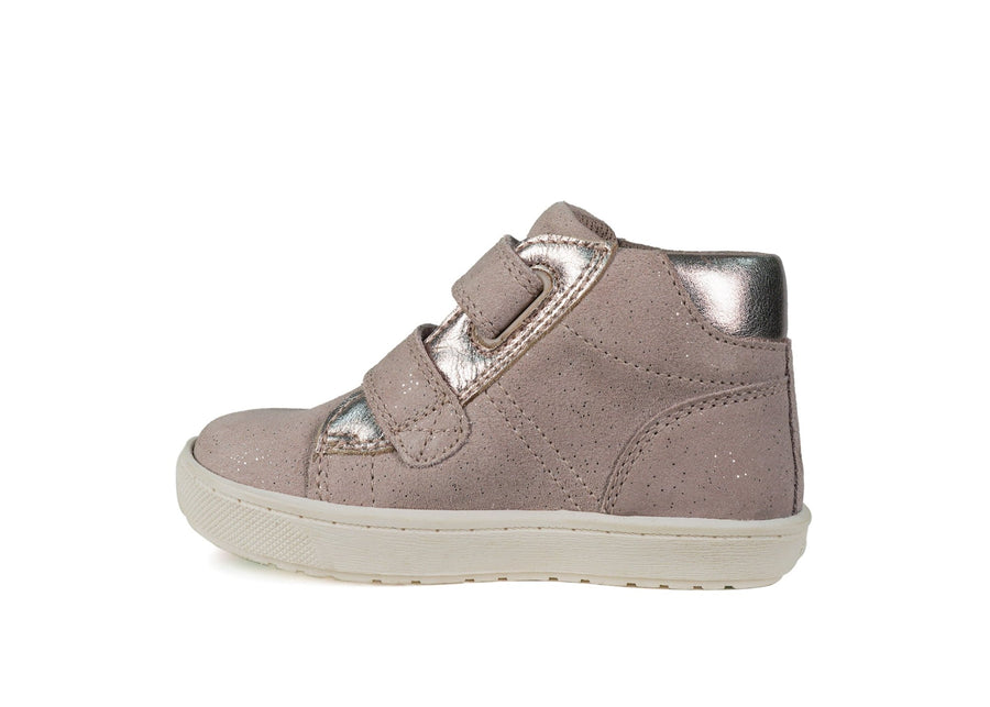 LAYLA - Girls' Pink Shimmer Rip Tape Boot All Girls ToeZone Footwear