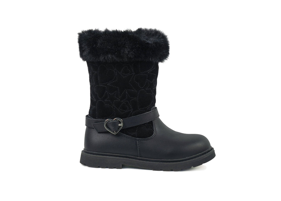 Childrens fur boots best sale