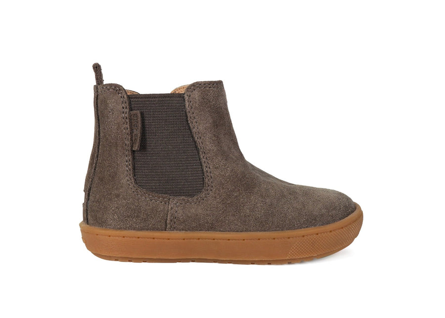 RIVER - Brown Suede Gusset Boot All Boys ToeZone Footwear