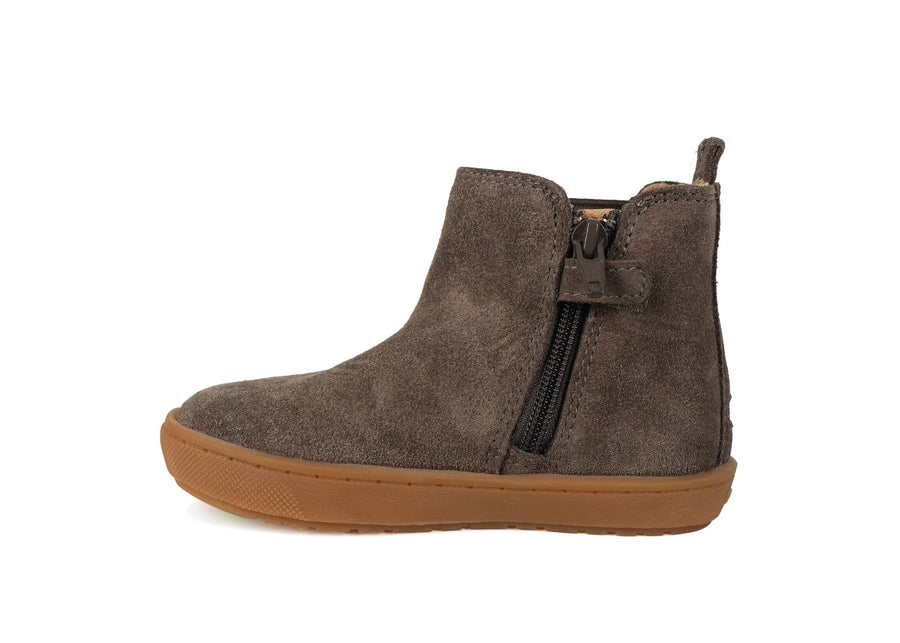 RIVER - Brown Suede Gusset Boot All Boys ToeZone Footwear