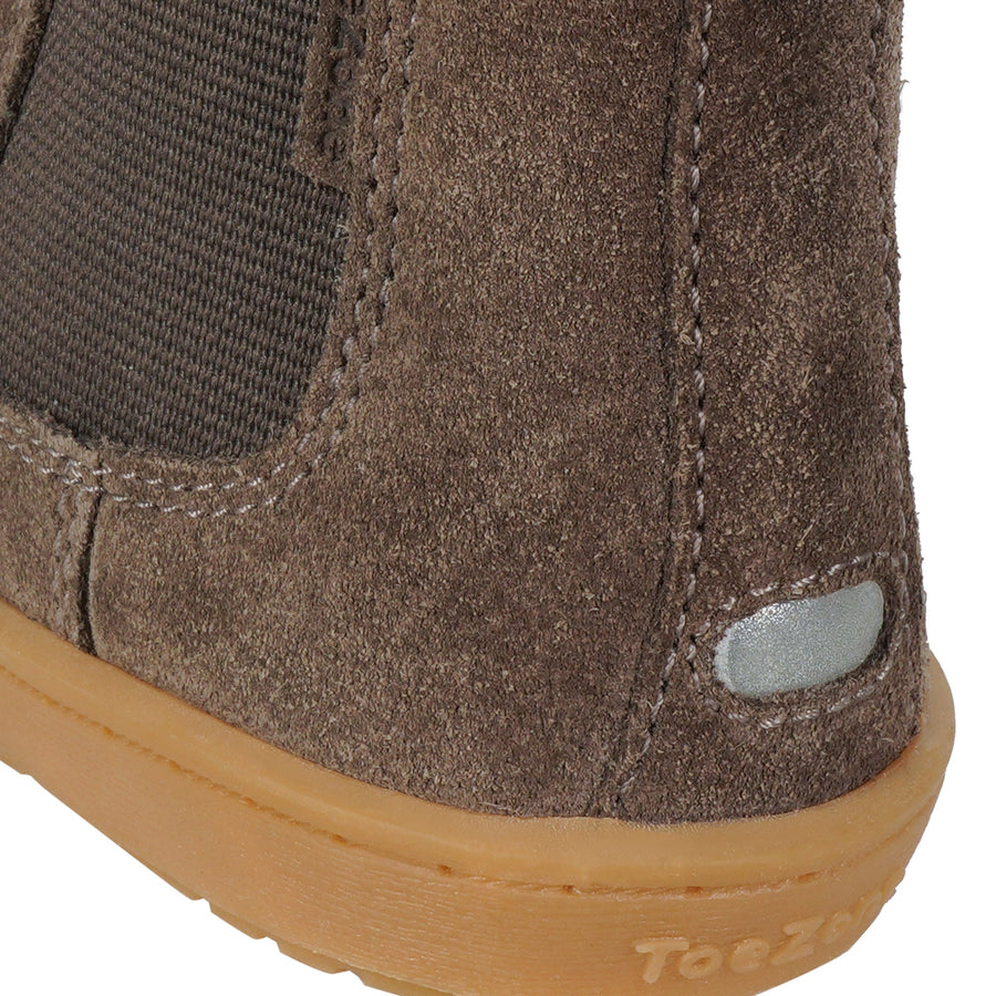 RIVER - Brown Suede Gusset Boot All Boys ToeZone Footwear